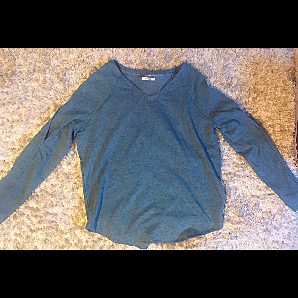 Maurices V Neck Sweater; sleeve detail- L